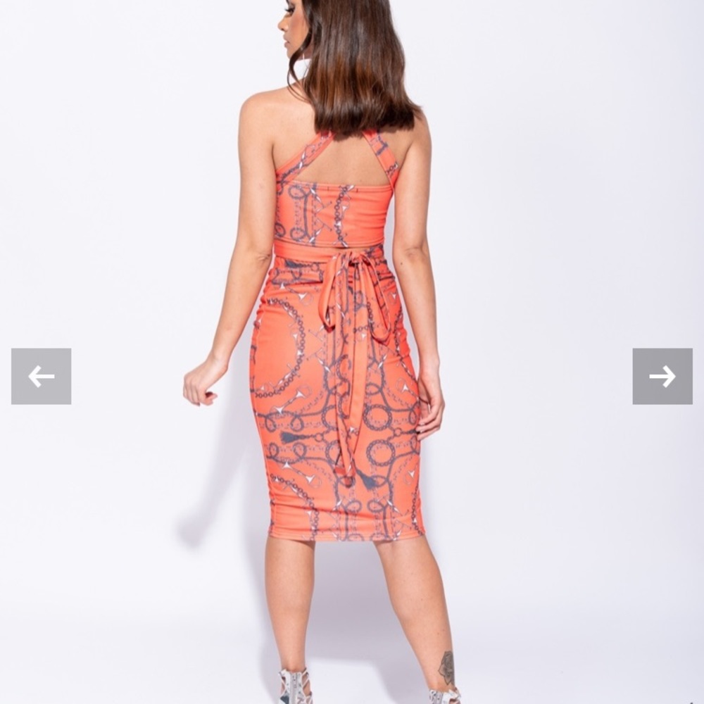 Two Piece Knee Length Dress
